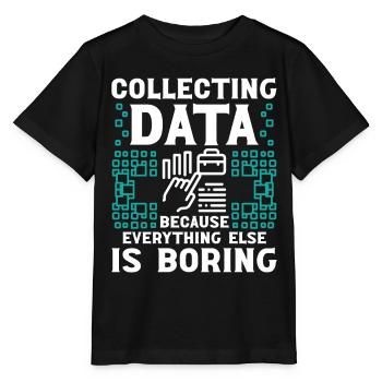 Collecte de données parce que tout le reste - T-shirt bio MINI CREATOR Stanley/Stella Enfant - noir - Devant - Mikhail (115cm)