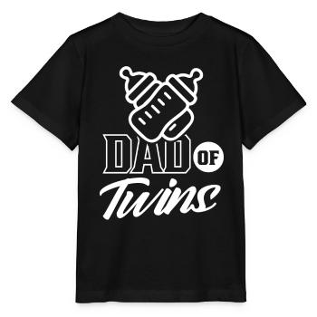 Vater Von Zwillingen Zwilling Zwillinge Humor - Stanley/Stella Kinder T-Shirt MINI CREATOR  - Schwarz - Vorne - Mikhail (115cm)