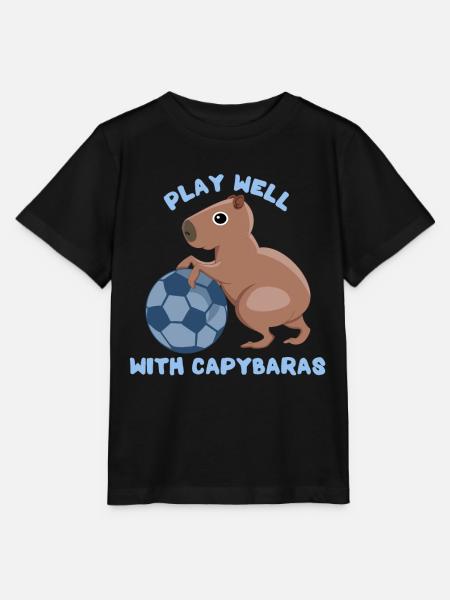 Capybara-Flüsterer Meerschweinchen Nagetier - Stanley/Stella Kinder T-Shirt MINI CREATOR  - Schwarz