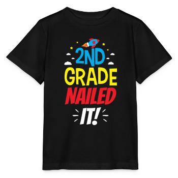 Zweite Klasse Volltreffer Lehrer Zweitklässler - Stanley/Stella Kinder T-Shirt MINI CREATOR  - Schwarz - Vorne - Mikhail (115cm)
