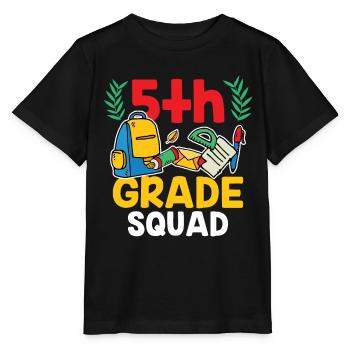 Équipe de 5 classes École de cinquième année - T-shirt bio MINI CREATOR Stanley/Stella Enfant - noir - Devant - Mikhail (115cm)