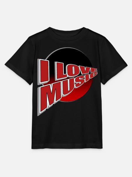 Ich liebe Musik - du auch? - Stanley/Stella Kinder T-Shirt MINI CREATOR - Schwarz