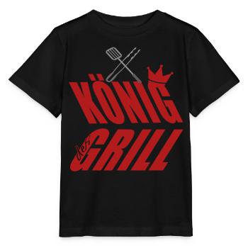 King at the Grill Couverts de grillades - T-shirt bio MINI CREATOR Stanley/Stella Enfant - noir - Devant - Mikhail (115cm)