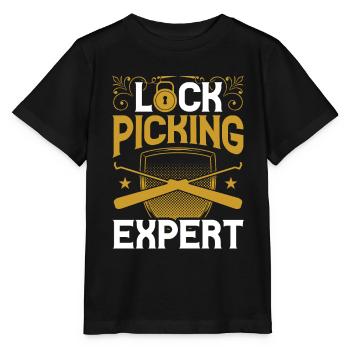 Lockpicking Experte Schloss Lock Picking Knacken - Stanley/Stella Kinder T-Shirt MINI CREATOR  - Schwarz - Vorne - Mikhail (115cm)