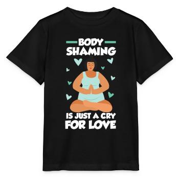 La honte corporelle n’est qu’un cri d’amour agaçant - T-shirt bio MINI CREATOR Stanley/Stella Enfant - noir - Devant - Mikhail (115cm)