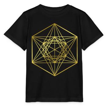 Graphics - graphic design - holy geometry - Stanley/Stella MINI CREATOR Kids’ T-Shirt - black - Front - Mikhail (115cm)