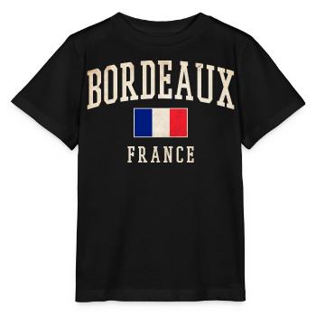 Bordeaux France - Stanley/Stella Kinder T-Shirt MINI CREATOR  - Schwarz - Vorne - Mikhail (115cm)