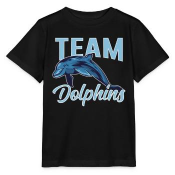 Équipe Dauphins Dauphins Dauphins Dauphins Amoureux - T-shirt bio MINI CREATOR Stanley/Stella Enfant - noir - Devant - Mikhail (115cm)