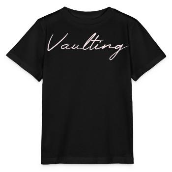 Voltige Cheval Volti - T-shirt bio MINI CREATOR Stanley/Stella Enfant - noir - Devant - Mikhail (115cm)