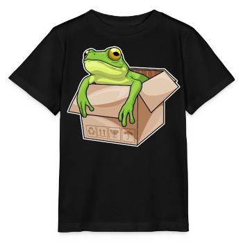 Frosch Karton - Stanley/Stella Kinder T-Shirt MINI CREATOR  - Schwarz - Vorne - Mikhail (115cm)