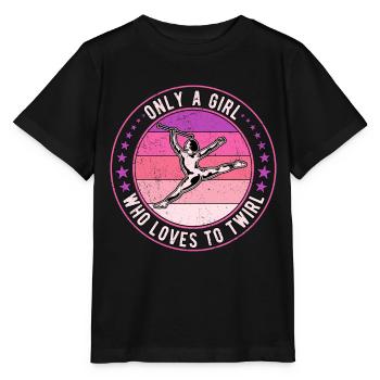 Bâton tournoyant tige tournante - T-shirt bio MINI CREATOR Stanley/Stella Enfant - noir - Devant - Mikhail (115cm)