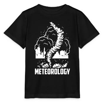 Meteorologie Beruf Wettervorhersage Meteorologe - Stanley/Stella Kinder T-Shirt MINI CREATOR  - Schwarz - Vorne - Mikhail (115cm)