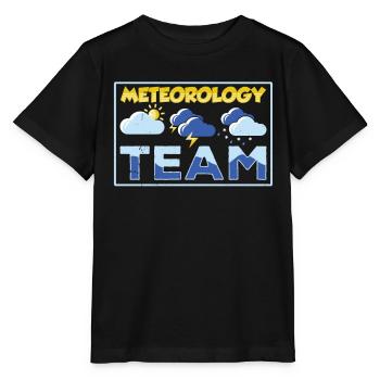 Team Meteorologie Meteorologe Wettervorhersage - Stanley/Stella Kinder T-Shirt MINI CREATOR  - Schwarz - Vorne - Mikhail (115cm)