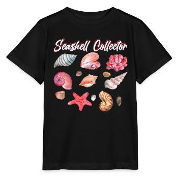 Shell collectors Mussel collectors collect mussels - Stanley/Stella MINI CREATOR Kids’ T-Shirt - black - Front - Mikhail (115cm)