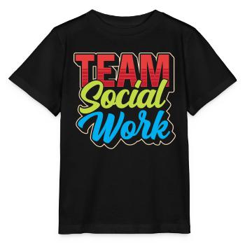 Social Work Team Social Work Social Workers - Stanley/Stella MINI CREATOR Kids’ T-Shirt - black - Front - Mikhail (115cm)