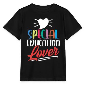 Amoureux de l’éducation spécialisée Enseignants en éducation spécialisée - T-shirt bio MINI CREATOR Stanley/Stella Enfant - noir - Devant - Mikhail (115cm)