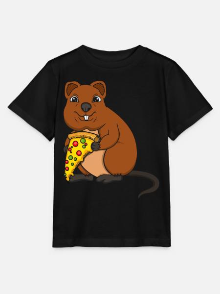 Pizzaflüsterer Quokka-Liebhaber Wildtier Tier - Stanley/Stella Kinder T-Shirt MINI CREATOR - Schwarz