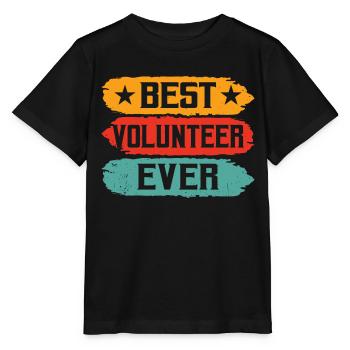 Meilleur bénévole de tous les temps Bénévole - T-shirt bio MINI CREATOR Stanley/Stella Enfant - noir - Devant - Mikhail (115cm)