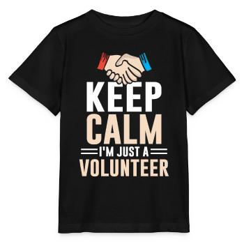 Keep calm I am only a voluntary profession - Stanley/Stella MINI CREATOR Kids’ T-Shirt - black - Front - Mikhail (115cm)