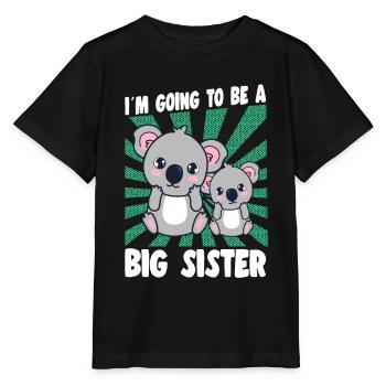 I'm Going To Be A Big Sister Koala Graphic Idea - Stanley/Stella MINI CREATOR Kids’ T-Shirt - black - Front - Mikhail (115cm)