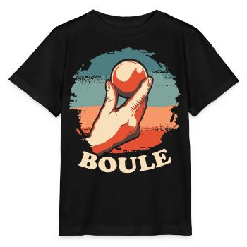 Boules de boule pour Bouler Boccia Jeu Botcha Boule - T-shirt bio MINI CREATOR Stanley/Stella Enfant - noir - Devant - Mikhail (115cm)
