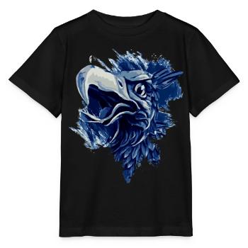 Greif in blau weiss Rostock - Stanley/Stella Kinder T-Shirt MINI CREATOR  - Schwarz - Vorne - Mikhail (115cm)