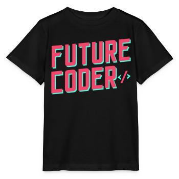 Zukünftiger Coder Coding Code Programmierer - Stanley/Stella Kinder T-Shirt MINI CREATOR  - Schwarz - Vorne - Mikhail (115cm)