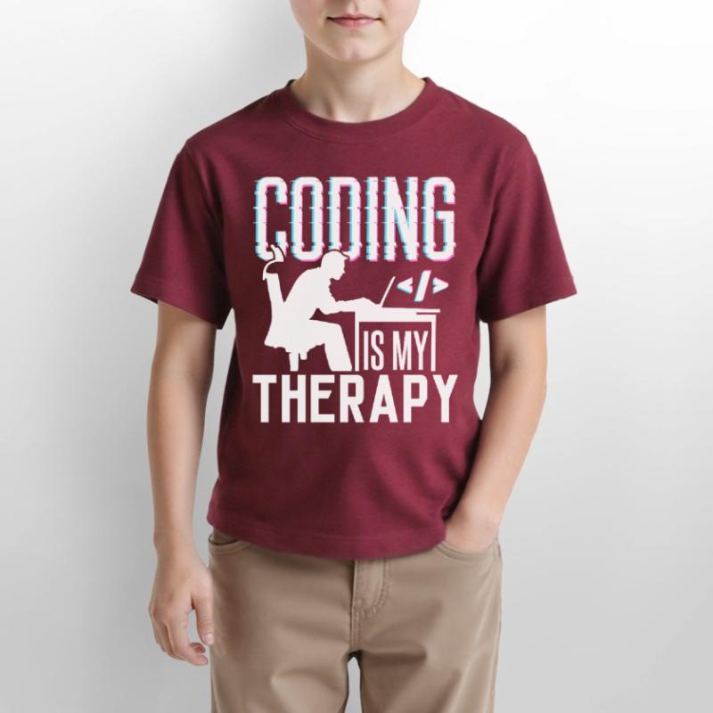 Programming is my therapy Code Coder Coding Stanley/Stella MINI CREATOR Kids’ T-Shirt