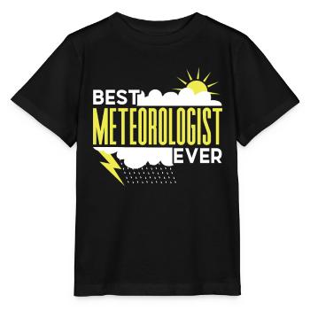 Meilleur météorologue de tous les temps profession de météorologue - T-shirt bio MINI CREATOR Stanley/Stella Enfant - noir - Devant - Mikhail (115cm)
