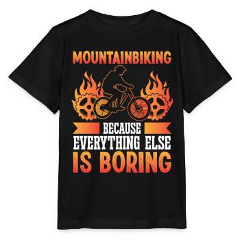 Le VTT parce que tout le reste - T-shirt bio MINI CREATOR Stanley/Stella Enfant - noir - Devant - Mikhail (115cm)