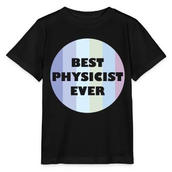 Retro Physics Lover Educational - Stanley/Stella MINI CREATOR Kids’ T-Shirt - black - Front - Mikhail (115cm)