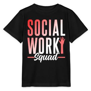 Équipe de travail social Travailleur social Travail social - T-shirt bio MINI CREATOR Stanley/Stella Enfant - noir - Devant - Mikhail (115cm)