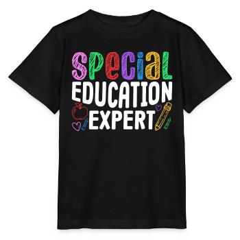 Expert en éducation spécialisée Enseignants en éducation spécialisée Éducation spécialisée - T-shirt bio MINI CREATOR Stanley/Stella Enfant - noir - Devant - Mikhail (115cm)