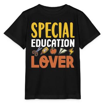 Amoureux de l’éducation spécialisée Enseignants en éducation spécialisée - T-shirt bio MINI CREATOR Stanley/Stella Enfant - noir - Devant - Mikhail (115cm)