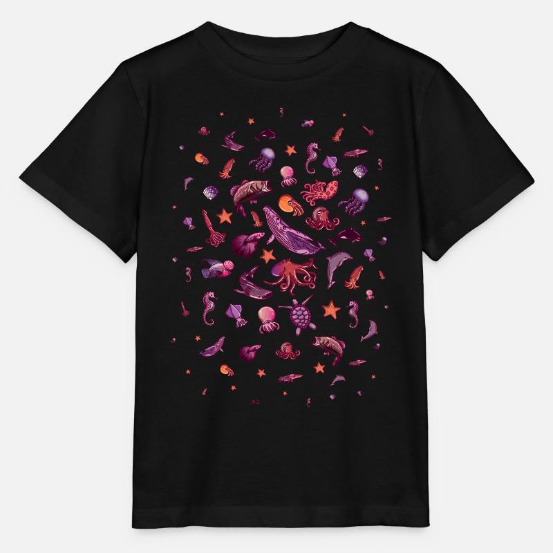 Meerestier Meerestier Aquarist - Stanley/Stella Kinder T-Shirt MINI CREATOR  - Schwarz