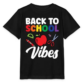 Back to School Vibes Back to School Back to School - Stanley/Stella MINI CREATOR Kids’ T-Shirt - black - Front - Mikhail (115cm)