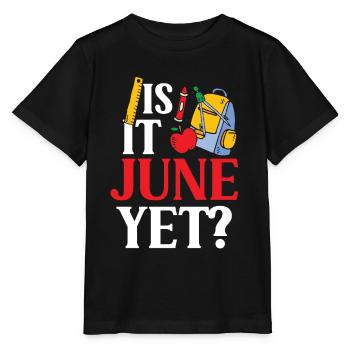 C’est déjà juin Rentrée Rentrée Rentrée - T-shirt bio MINI CREATOR Stanley/Stella Enfant - noir - Devant - Mikhail (115cm)