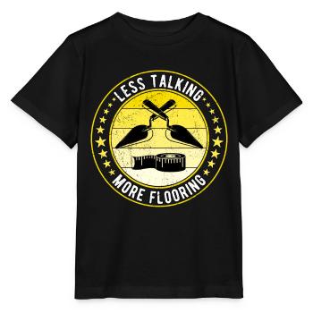 Floor Layer Tiler Screed Layer - Stanley/Stella MINI CREATOR Kids’ T-Shirt - black - Front - Mikhail (115cm)