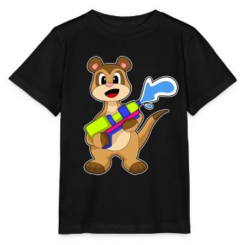 Pistolet à eau suricate - T-shirt bio MINI CREATOR Stanley/Stella Enfant - noir - Devant - Mikhail (115cm)
