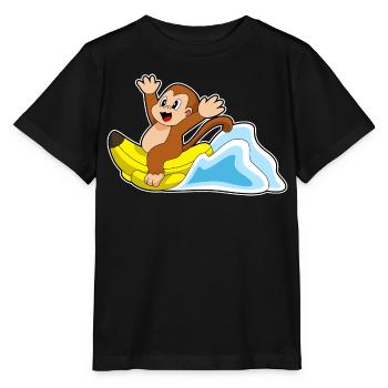 Monkey Banana - Stanley/Stella MINI CREATOR Kids’ T-Shirt - black - Front - Mikhail (115cm)