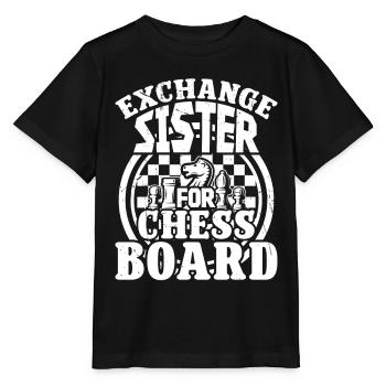 Sœur d’échange pour l’échiquier - T-shirt bio MINI CREATOR Stanley/Stella Enfant - noir - Devant - Mikhail (115cm)
