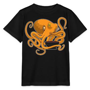 Cuisinière de la pieuvre Cuisinière Ramen - T-shirt bio MINI CREATOR Stanley/Stella Enfant - noir - Devant - Mikhail (115cm)