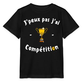 J peux pas j ai Compétition - T-shirt bio MINI CREATOR Stanley/Stella Enfant - noir - Devant - Mikhail (115cm)