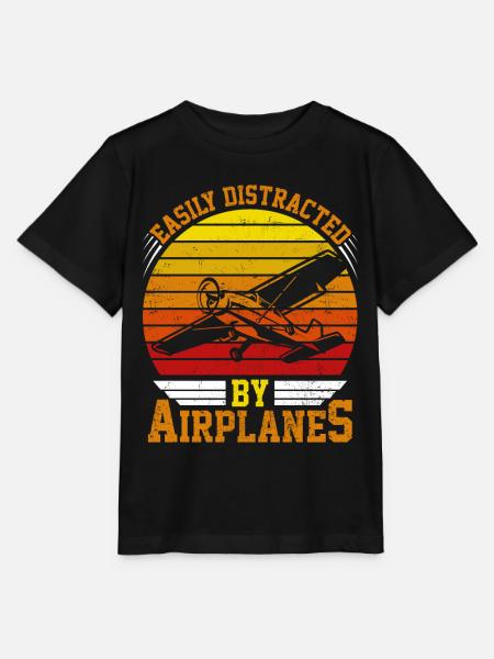 pilot lustiger Spruch - Stanley/Stella Kinder T-Shirt MINI CREATOR  - Schwarz