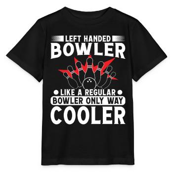Bowler gaucher comme un refroidisseur Bowler normal - T-shirt bio MINI CREATOR Stanley/Stella Enfant - noir - Devant - Mikhail (115cm)