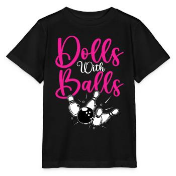 Dolls with Balls - Stanley/Stella Kinder T-Shirt MINI CREATOR  - Schwarz - Vorne - Mikhail (115cm)