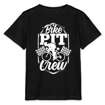 Fahrrad-Boxencrew Radrennfahrer Radrennen - Stanley/Stella Kinder T-Shirt MINI CREATOR  - Schwarz - Vorne - Mikhail (115cm)
