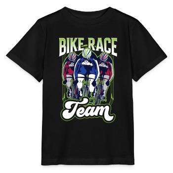 Radrennen Team Wettrennen Radrennfahrer Fahrrad - Stanley/Stella Kinder T-Shirt MINI CREATOR  - Schwarz - Vorne - Mikhail (115cm)