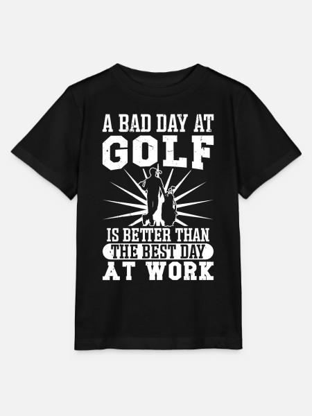Perfect Golfing Design - Stanley/Stella Kinder T-Shirt MINI CREATOR - Schwarz