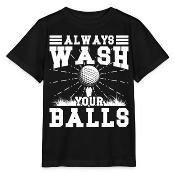 toujours laver vos balles - T-shirt bio MINI CREATOR Stanley/Stella Enfant - noir - Devant - Mikhail (115cm)